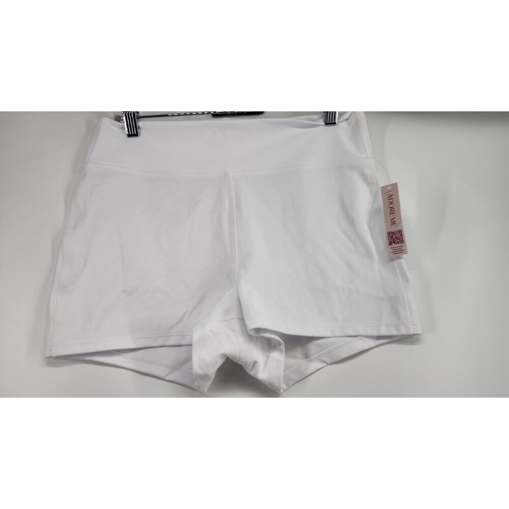Adore‎ Me Womens Size L White Birdie Activewear Shorts NWT